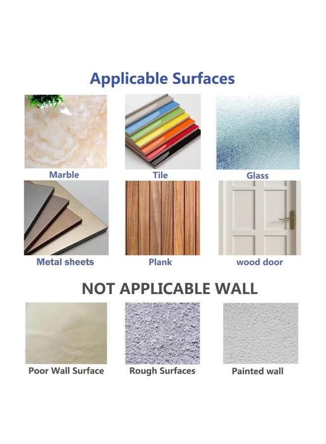 10 Pieces Wall Hooks Self Adhesive Sticker Hanger Transparent, Seamless Hook, Waterproof Bathroom, Outdoor, Home Improvement Utility, Kitchen Heavy Duty Self-Adhesive Hook. - Image 3